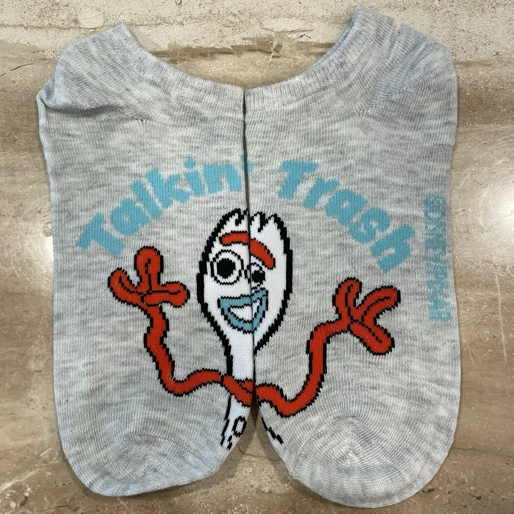 6 PAIR! Nonslip NO SHOW Liner Sock Heel Disney Pixar SULLY Minion TOY STORY More